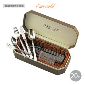 Jg[Zbg iCt tH[N Xv[ 4lp 20pc oXPbgt LUCKY WOOD bL[Ebh Gh  18-10XeX fBi[Zbg 5-04820-0110 { O 􂢂̂