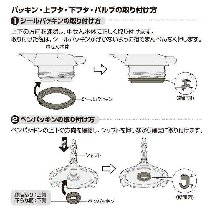 楽天市場】サーモス 交換用部品ステンレスポット TTB パッキンセット 