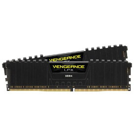 【5/1-5 楽天モバイル会員エントリーでポイント10倍】CORSAIR コルセアDDR4 デスクトップPC用 メモリモジュール VENGEANCE LPX Series ブラック 16GB×2枚 CMK32GX4M2A2666C16(2389740)送料無料