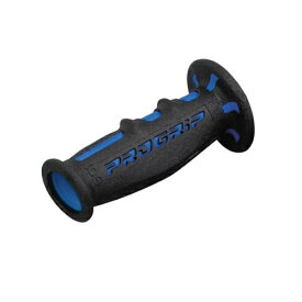 【19日20時〜数量限定クーポン配布】DAYTONA デイトナPRO-GRIP スーパーバイクグリップ#601 耐震GEL 120mm 貫通 ブルー/ブラック D98025(2451517)代引不可 送料無料