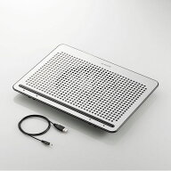 【20日は24時間限定クーポン配布】ELECOM エレコムノートPC用クーラー 角度調節・強冷タイプ/15.4〜17イ…