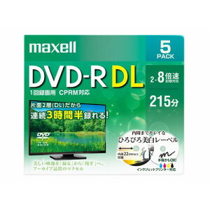 �y30����24���Ԍ���N�[�|���z�z�zmaxell �}�N�Z��8�{��DVD-R DL �r�f�I�p 5�� P�P�[�X/�v�����^�u�� DRD215WPE.5S(2433854)
