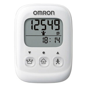 【30日は24時間限定クーポン配布】OMRON オムロンオムロン 歩数計 ホワイト HJ-325-W HJ-325-W(2575154)代引不可