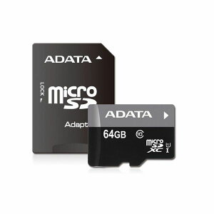 y524ԌN[|zzzADATA GCf[^microSDXC 64GB UHS-I AUSDX64GUICL10RA1(2487342)