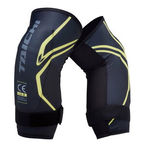 RS-Taichi アールエスタイチステルス CE レベル2 ニーガード 膝プロテクター ペア ブラック/イエロー Mサイズ TRV080/BKYL/M(2467123)送料無料