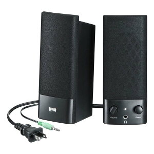 �y20����24���Ԍ���N�[�|���z�z�zSANWA SUPPLY �T�����T�v���CPC�X�s�[�J�[ 3.5mm�ڑ� �u���b�N AC�d�� /2.0ch MM-SPL2N3(2530484)��������