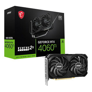 yX[p[SALEGg[őSi|Cg5{zMSI GGXACGeForce RTX 4060 Ti ڃOtBbN{[h 8GB GeForce RTX 4060 Ti VENTUS 2X BLACK 8G OC(2574592)