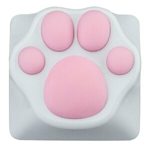 【30日は24時間限定クーポン配布】ZOMO PLUS(ゾモプラス)ZOMO PLUS ABS Kitty Paw Keycap White Pink ZP-ABS-KITTY-PAW-WH-PK(2583748)