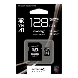 y1024ԌN[|zzzC WLPLEWmicroSDXCJ[h 128GB CLASS10 UHS-I Speed class3 A1Ή HDMCSDX128GCL10V30(2472230)