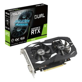 【10日は24時間限定クーポン配布】ASUS エイスースDual GeForce RTX 3050 OC Edition 6GB GDDR6 グラフィックボード DUAL-RTX3050-O6G(2608385)送料無料