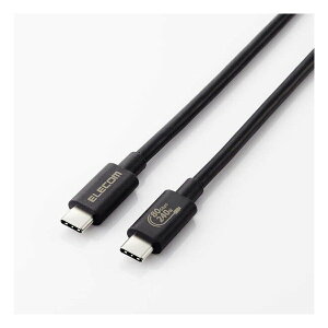 y2024ԌN[|zzzELECOM GRUSB4P[u C-C^Cv/Fؕi/USB Power DeliveryΉ/240W/80Gbps/1.0m/ubN USB4-V2CCE10NBK(2642317)
