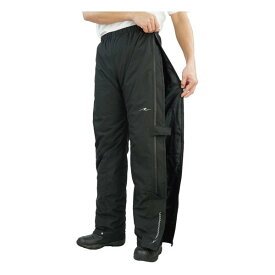 【15日は24時間限定クーポン配布】ROUGH&ROAD ラフアンドロードバイク用 ウインドガードサイドオープンオーバーパンツ ブラック/BLサイズ RR7729BKB3(2590092)代引不可 送料無料