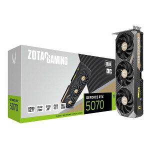 y2524ԌN[|zzzZOTAC ]^bNZOTAC GAMING GeForce RTX 5070 SOLID OC 12GB GDDR7 OtBbN{[h ZT-B50700J-10P(2648656)