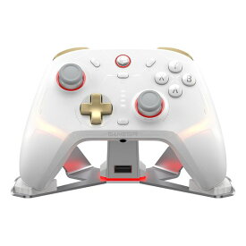【18日は24時間限定クーポン配布！】GameSir ゲームサー無線/有線ゲームコントローラー アルミ合金製充電台付き/ホワイト GameSir Cyclone2 Bundle White(2642774)送料無料