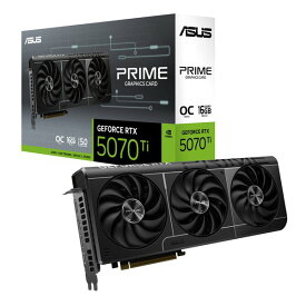 【18日は24時間限定クーポン配布！】ASUS エイスースPRIME GeForce RTX 5070 Ti 16GB GDDR7 OC Edition PRIME-RTX5070TI-O16G(2647110)送料無料