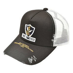 y}\ԃGg[Ń|Cg5{zHOUSTON q[Xg23SS HT FLYING TIGER MESH CAP ubN HTG-KW005-80(2642455)