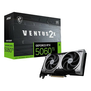 �y5����24���Ԍ���N�[�|���z�z�zMSI �G���G�X�A�CGeForce RTX 5060 Ti 16G VENTUS 2X OC PLUS �O���t�B�b�N�{�[�h G506T-16V2CP(2652008)��������
