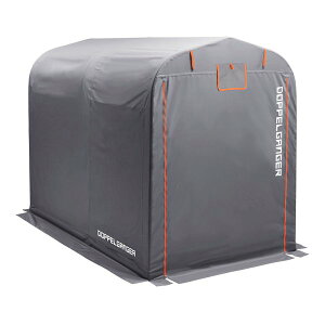 DOPPELGANGER(ドッペルギャンガー)バイクガレージ 2500 全長2500mm/グレー/オレンジ DCC538-GY(2648204)代引不可