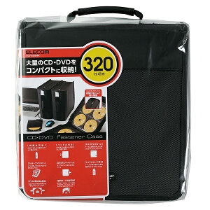 �y25����24���Ԍ���N�[�|���z�z�zELECOM �G���R��CD/DVD�P�[�X �t�@�X�i�[�t/320������ CCD-SS320BK(2350890)��������