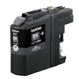 【15日は24時間限定クーポン配布】brother ブラザーインクカートリッジ LC113BK 黒 LC113BK(2304712)代引不可 送料無料