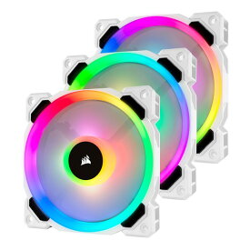 【20日はエントリーで最大5000ポイント】CORSAIR コルセアLL120 RGB -White- Triple Pack PCケースファン 12cm FN1280 CO-9050092-WW(2468854)代引不可 送料無料
