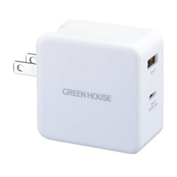 楽天市場】GREEN HOUSE グリーンハウスUSB-AC充電器 2ポート 65W ホワイト GHACU2GBWH(2508173)送料無料 :  e-zoa 楽天市場 SHOP