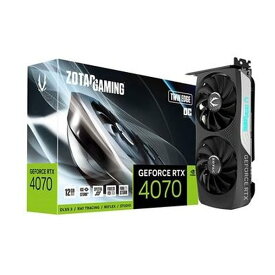 お買い物マラソン期間限定お得なクーポン配布！ZOTAC ゾタックグラフィックボード ZOTAC GAMING GEFORCE RTX 4070 Twin Edge OC ZTRTX4070TWINEDGEOCZTD40(2570602)送料無料