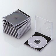【15日は24時間限定クーポン配布】ELECOM エレコムBlu-ray/DVD/CDプラケース CCDJSCN10BK(2358849)