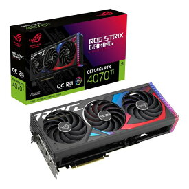 ASUS エイスースGF RTX4070Ti 12GB グラフィックボード ROG-STRIX OCエディション ROG-STRIX-RTX4070TI-O12G-GAMING(2559596)送料無料