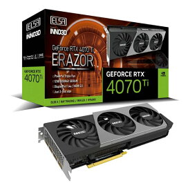 ELSA エルザGF RTX4070Ti 12GB GeForce RTX 4070 Ti ERAZOR グラフィックスボード GD4070T-12GEREZ(2559621)代引不可 送料無料