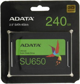 5/25限定!抽選で2人に1人最大100%ポイントバック！要エントリー!クーポン配布！ADATA エイデータ2.5 SSD 240GB SATA ASU650SS240GTR(2492051)送料無料