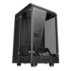 【4/25限定★抽選で2人に1人最大100%ポイントバック要エントリー】クーポンも配布Thermaltake サーマルテイクスーパーフルタワーPCケース 3面強化ガラス ブラック CA-1H1-00F1WN-00(2432843)代引不可 送料無料