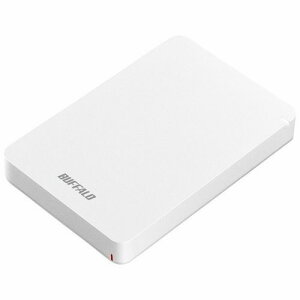 【30日は24時間限定クーポン配布】BUFFALO バッファローポータブルHDD 2TB ホワイト HD-PGF2.0U3-BWHA(2472041)送料無料