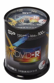 Silocon Power シリコンパワー録画用 DVD-R 4.7GB 16倍速 100枚 SPDR120PWC100S(2485389)送料無料