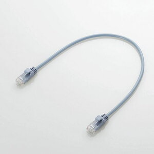 y124ԌN[|zzzELECOM GRLANP[u CAT6 0.3m ܐ܂h~RlN^ 炩 u[ LD-GPY/BU03(2344035)s 