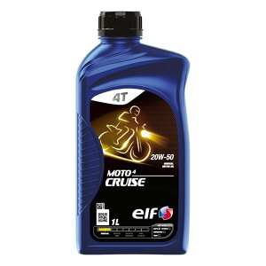 【30日は24時間限定クーポン配布】elf エルフバイク用 4st エンジンオイル 1L MOTO 4 CRUISE 20W-50 213952(2503609)