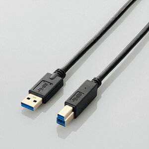 �y�G���g���[�ōő�10���|�C���g�zELECOM �G���R��USB3.0�P�[�u�� A-B /2.0m/�u���b�N USB3-AB20BK(2329194)