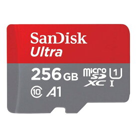 【6/10限定要エントリー2人に1人ポイントバック！全品P2倍＆クーポンも配布】Sandisk サンディスクマイクロSDXCカード 256GB Ultra UHS-1 A1対応 海外パッケージ品 並行輸入品 SDSQUA4-256G-GN6MN(2508504)送料無料