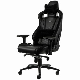 【20日は24時間限定クーポン配布】noblechairs ノーブルチェアーズEPIC ゲーミングチェア ブラック 日本正規代理店品 安定感のある座り心地 NBL-PU-BLA-003(2452029)代引不可 送料無料