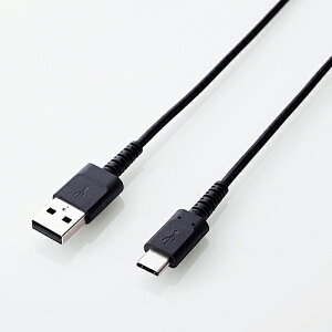 �y20����24���Ԍ���N�[�|���z�z�zELECOM �G���R�����ϋv USBType-C�P�[�u�� 0.3m �u���b�N MPA-ACS03NBK(2471517)