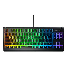 【10日は24時間限定クーポン配布】steelseries スティールシリーズゲーミングキーボード Apex 3 TKL JP 有線 /USB 64835J(2530460)送料無料