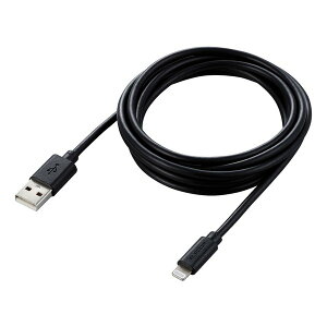 y1524ԌN[|zzzELECOM GRiPhone [dP[u CgjOP[u 2m MFiF ubN MPA-UAL20BK(2513148)