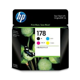 HP ヒューレットパッカードHP 178 純正4色マルチパック インクカートリッジ 黒/シアン/マゼンタ/イエロー CR281AA(2259712)代引不可 送料無料