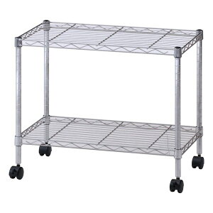 【30日は24時間限定クーポン配布】不二貿易 フジボウエキメタルTVラック2段 60cm キャスター付き MTV-2CR(2543177)代引不可