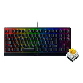 【4/15限定★抽選で2人に1人最大100%ポイントバック要エントリー】クーポンも配布Razer レーザーBlackWidow V3 Tenkeyless JP - Yellow Switch ゲーミングキーボード テンキーレス RZ03-03491900-R3J1(2510126)代引不可 送料無料