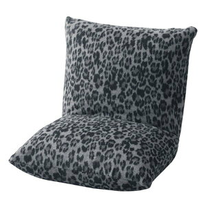 【30日は24時間限定クーポン配布】東谷 アズマヤカックンリクライナー レオパード柄グレー 幅38×奥行き38/45×高さ36×座面高12cm RKC-727B(2565299)代引不可