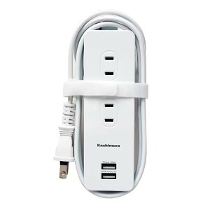 y1524ԌN[|zzzKashimura JVECOpd^bv A^Cv AC4P USB2P 3A WH 1.2m WM-6(2568889)s 