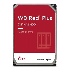 【マラソン期間中お得なクーポン配布！】Western Digital ウエスタンデジタルWD 6TB HDD Red Plus NAS ハードディスクドライブ 3.5 WD60EFPX(2555373)送料無料