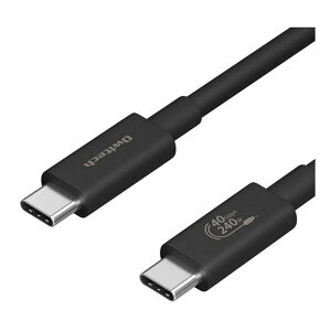 y1024ԌN[|zzzOwltech IEebNPD240WΉ USB-CtoC USB4P[u 1m ubN OWL-CBEMCC10-BK(2571232)