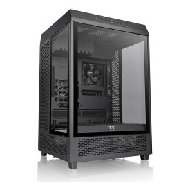 6/1限定★要エントリー2人に1人ポイントバック！全品P2倍＆クーポン配布！Thermaltake サーマルテイクミドルタワー型PCケース The Tower 500 ブラック CA-1X1-00M1WN-00(2573935)代引不可 送料無料